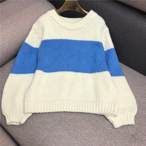 蓝白毛衣女宽松专场