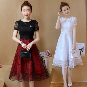 中学生夏季15初中生公主礼服网纱连衣裙12大