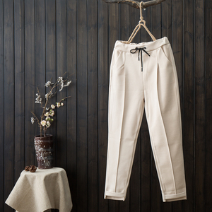 松紧带腰小脚裤图片