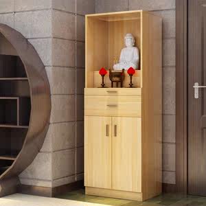 佛柜佛龛佛柜财神爷供桌供台佛龛立柜底座佛堂柜子仿古款式三位供