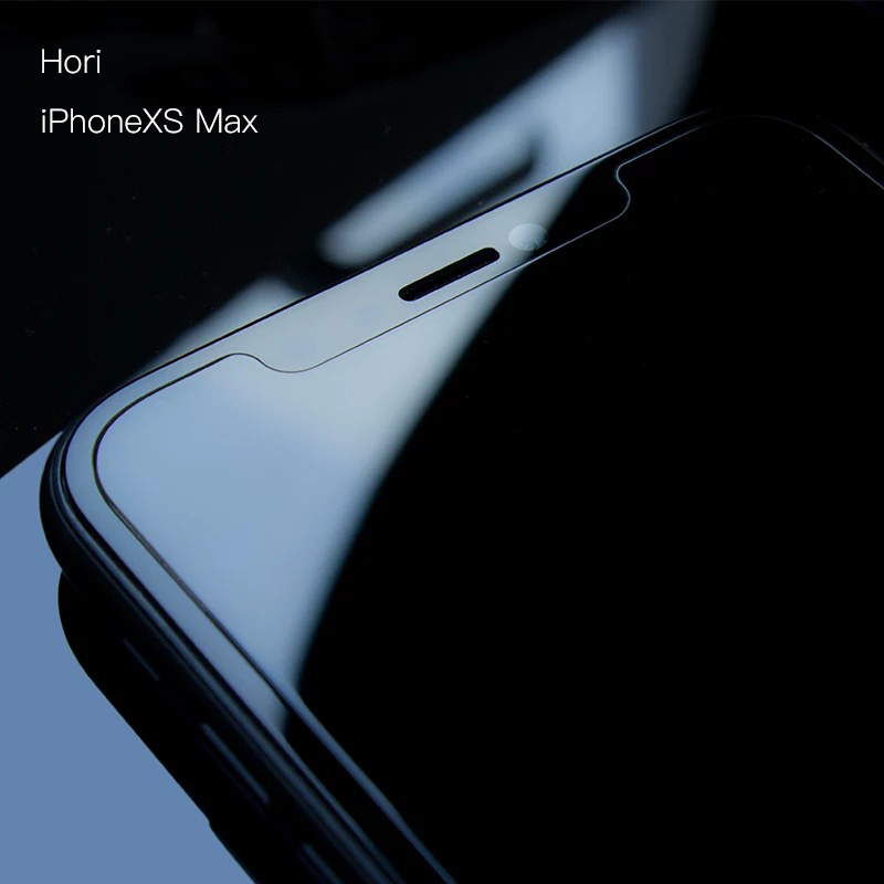 日本HORI苹果iPhone XS Max开放式半版超薄0.15mm二次强化玻璃膜