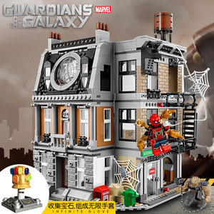 兼容乐高复仇者联盟3无限战争钢铁侠灭霸蜘蛛