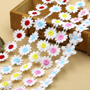 彩色花朵花边手工花diy制作衣帽婚纱礼服辅料窗帘裙子装饰刺绣花