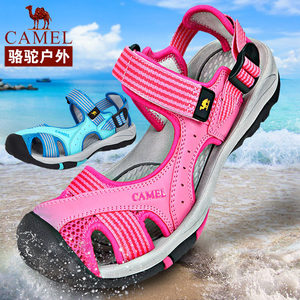 骆驼牌女鞋夏季女款户外沙滩凉鞋包头凉鞋女中