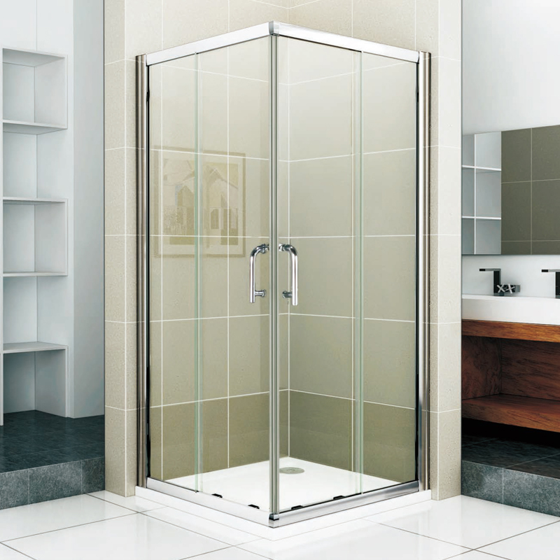 心晴卫浴 定制干湿分离浴室淋浴房卫生间隔断玻璃门一字形沐浴房