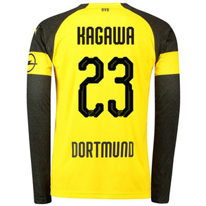 18-19新款多特蒙德主场长袖球衣罗伊斯格策沙欣皮什切克大黄蜂