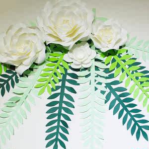  span class=h>纸 /span>叶子婚礼现场婚庆背景墙商场布置店铺橱窗