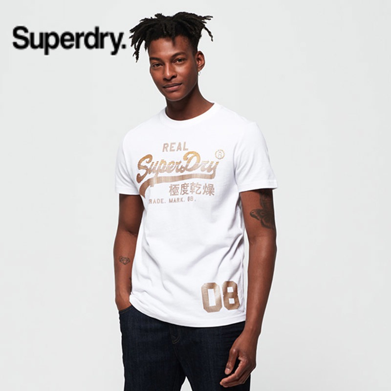 英国SuperdryT恤男2019春夏新品潮牌短袖潮流字母logo极度干燥