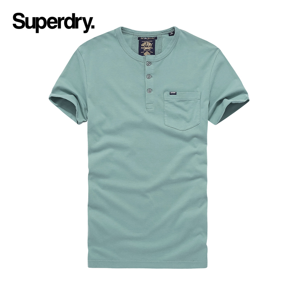 英国Superdry极度干燥春夏短袖T恤男潮流休闲基本款百搭纯色