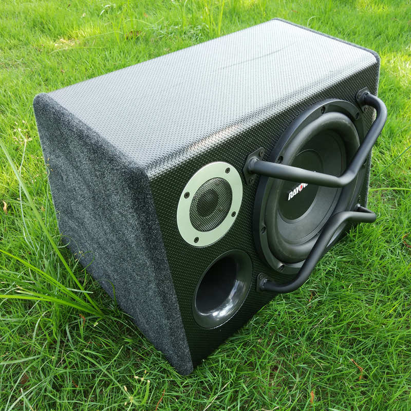 特威10寸梯形12v车用超重低音箱汽车低音炮 车载低音炮12v不插卡