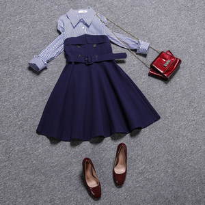 欧洲站2017秋季新款欧货欧韩女装欧美宽松打