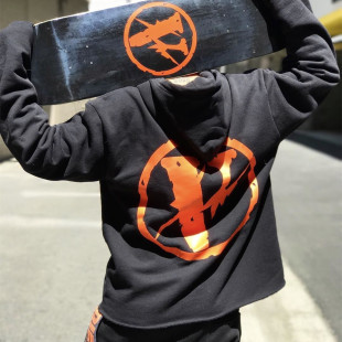 friends edc藤原浩vlone闪电联名大v情侣套头卫衣帽衫陈冠希同款