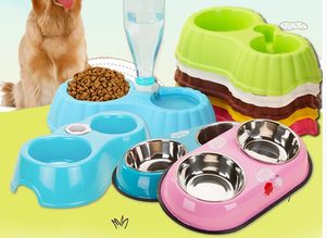猫碗双碗宠物自动喂食器饮水器狗狗猫咪喂食器