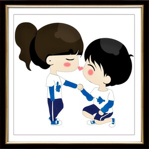 十字绣爱情系列情侣倾城之恋图片