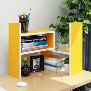 桌上小型书架 家用大学生双层宿舍办公室简易
