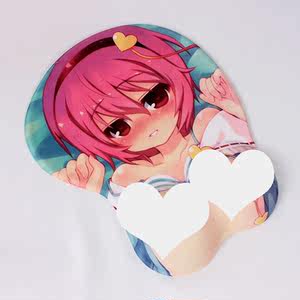 新鼠标垫3d立体硅胶胸部超大凸点 span class=h>动漫 /span>超大小号