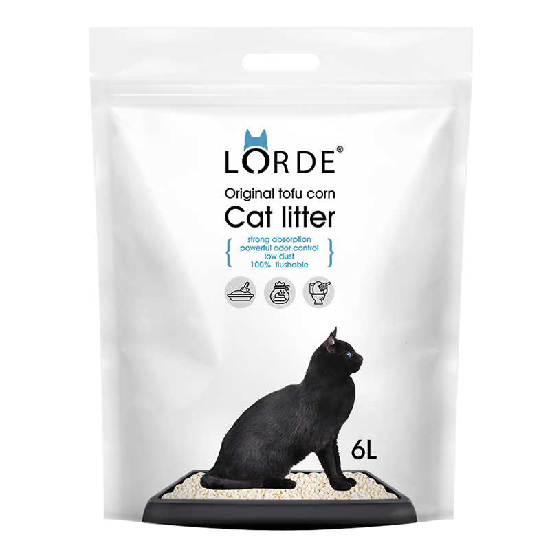 lorde豆腐猫砂除臭水晶玉米植物猫咪用品猫沙6L10无尘包邮非公斤.
