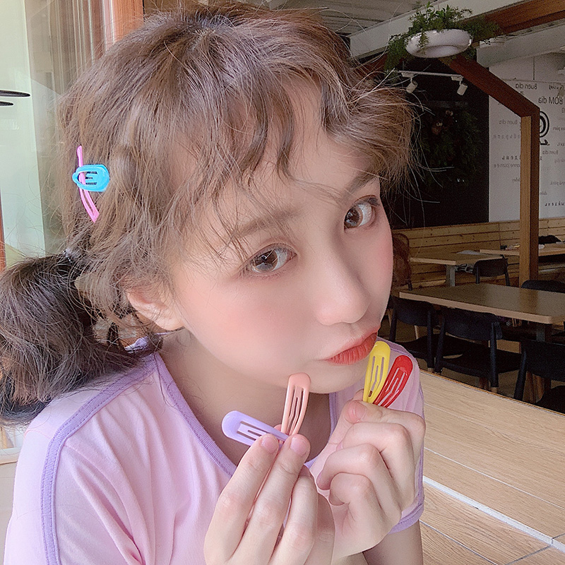 少女滴油发夹女 韩国ins糖果色bb夹刘海夹 可爱彩色水滴网红发卡