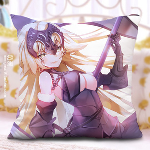 命运之夜fate grand orde周边 fgo黑贞德抱枕 动漫吾王二次元靠垫