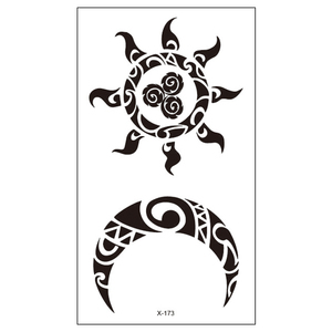 纹身贴太阳图腾图片