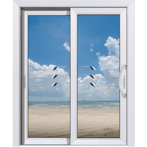 现代简约白色铝合金门双层钢化玻璃门阳台推拉门厨房移门莆田安装