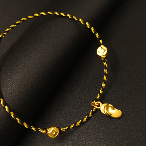 3d硬金999足金 span class=h>黄金 /span>小拖鞋(脱邪)人字托打小人本