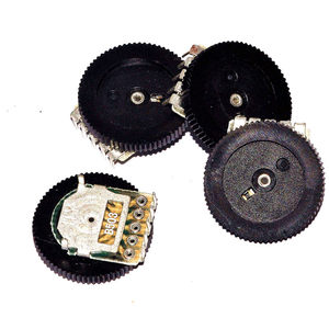 双联齿轮电位器 50k 16*2mm 5脚 拨盘电位器