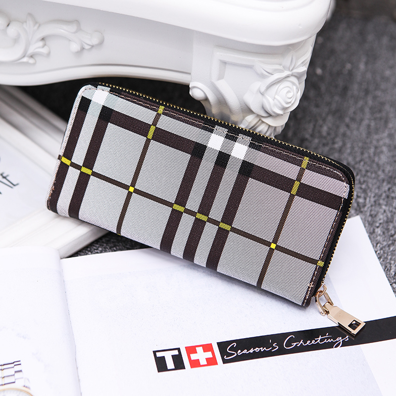 >>格子钱包情侣拉链宝贝列表