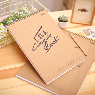 得力素描本a4纸速写本学生用8k开美术复古绘画本16k手绘a3成人初学者