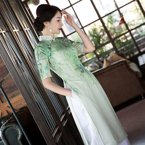 class=h>若 /span>如 span class=h>初 /span>相见同款秦桑真丝旗袍女