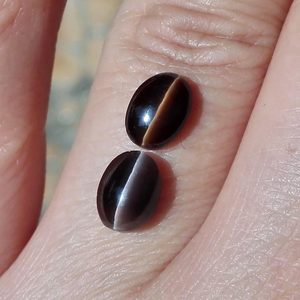 纯天然 2克拉6*8mm矽线 span class=h>猫眼石 /span>裸石 span class=