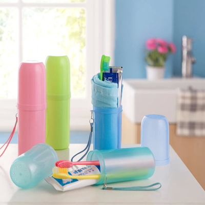 旅行牙刷盒 便携旅游洗漱包套装收纳牙膏牙刷毛巾杯 男女士洗漱杯