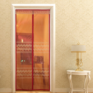 骄阳磁性软纱门 防蚊门帘 防蚊纱门 纱窗门 静音沙门帘套金