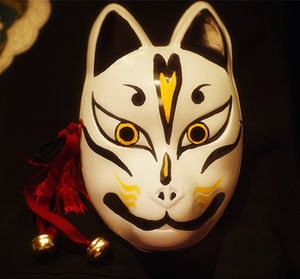 日本狐狸面具图片