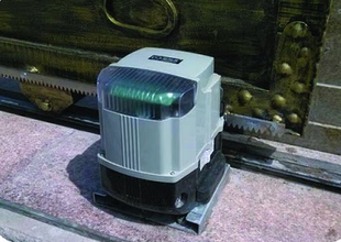 欧玛克平移门电机 电动遥控平移开门机 别墅庭院自动门带led趟门