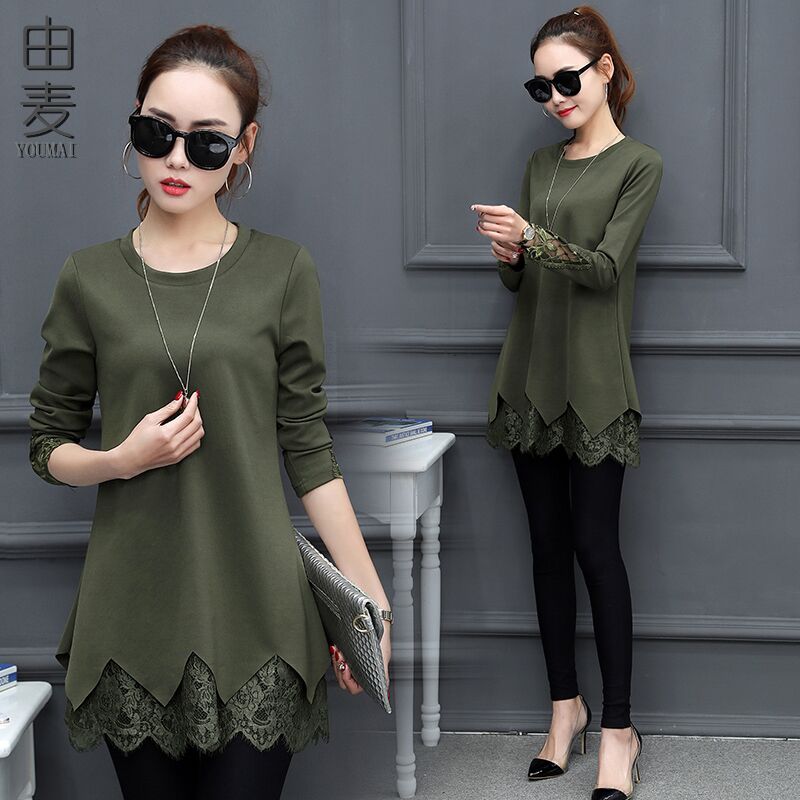 4 浙江 杭州 ￥118( 8折) 淘宝 歌瑞拉2017秋装新款t恤女长袖 休闲v领