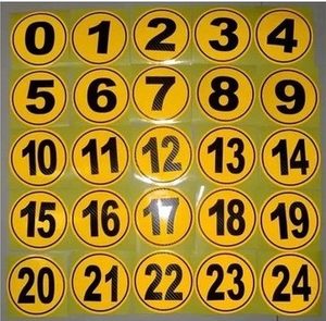 自驾游    贴 定制汽车反光个性车贴纸车友会车标定制作  数字贴