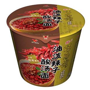 【天猫超市】统一 巧面馆油泼辣子酸汤面 122g/桶【西南区版本】