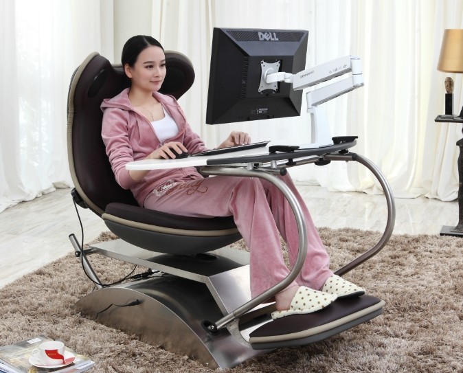 椅家用多功能躺椅懒人沙发按摩椅多米尼游戏一体机网吧大青蛙电脑