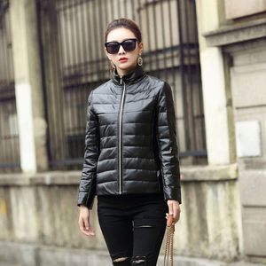 【2017海宁真皮皮衣女士羽绒服价格】最新20