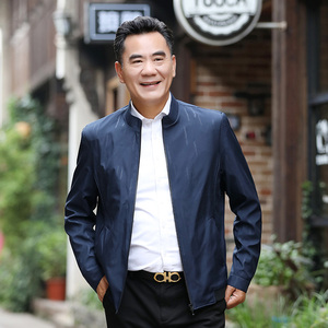 class=h>中老年 /span>50岁爸爸秋装父亲 span class=h>夹克 /span> 