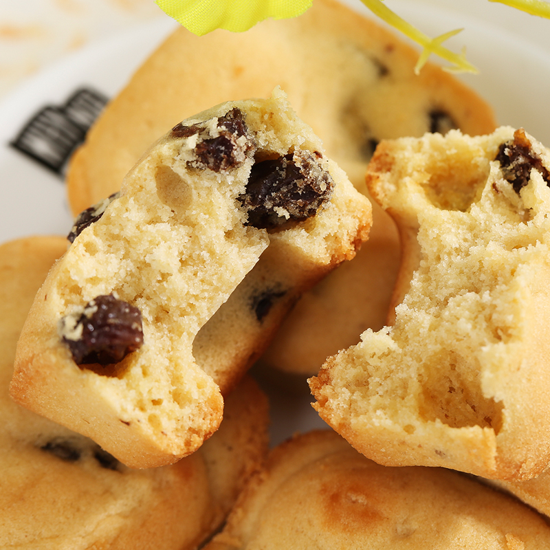 whynot黑朗姆提子软曲奇饼干西饼原味8袋装280g蛋糕糕点零食小吃