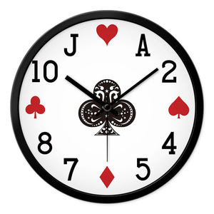 扑克 span class=h>挂钟 /span>客厅门店卧室静音现代个性时尚时钟