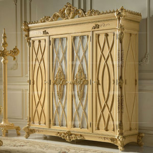 欧式奢华高档大 span class=h>衣柜 /span> 别墅组合整体衣橱储物柜