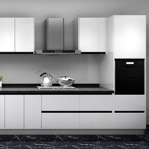 整体 span class=h>橱柜 /span>定制定做 钢琴烤漆门板石英石台面厨房