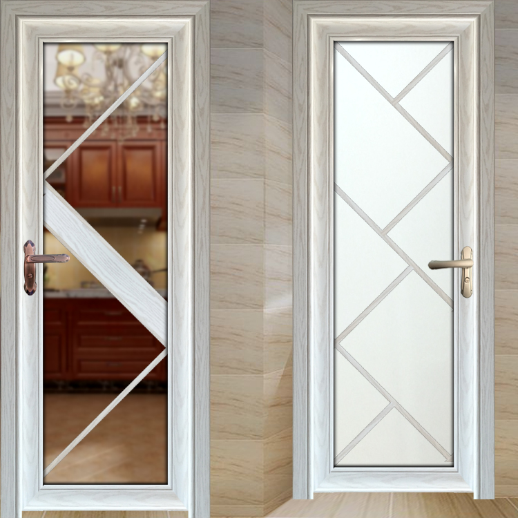 厂家直销 钛镁硅铝合金 洗手间 厕所门 卫生间门钢化玻璃平开门2