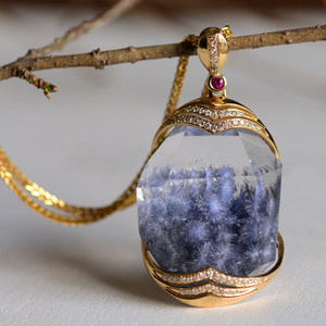 水晶吊坠包边图片