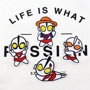 卡通 span class=h>奥特曼 /span>刺绣微章布贴儿童衣服牛仔裤 span