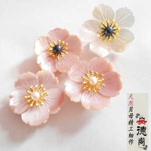 和风花胸针图片