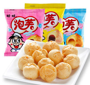 旺旺 span class=h>泡芙 /span>18g*20包牛奶草莓 span class=h>